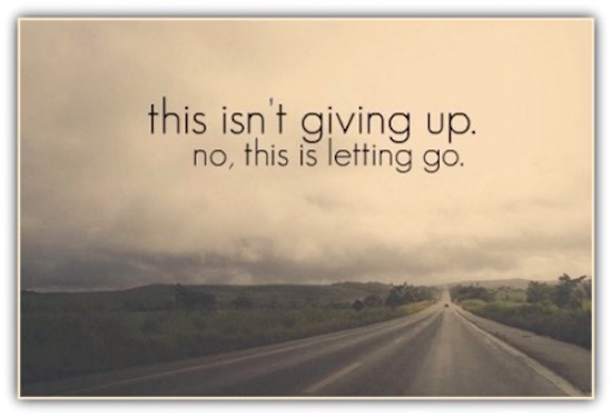 Sometimes, “letting go” is not quite the best but the only option ...